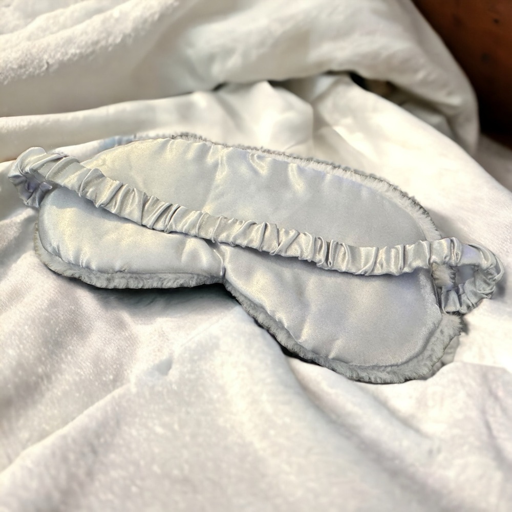 NEW Airplane Mode Plush Sleep Mask Travel Eye Mask Gray - Picture 3 of 7